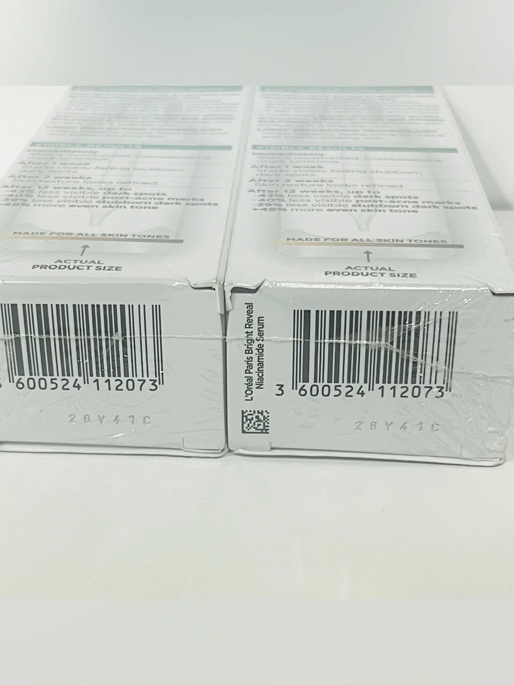 L'Oréal Bright Reveal 12% Niacinamide Dark Spot Serum Face 1.0 fl oz X 2 PACK